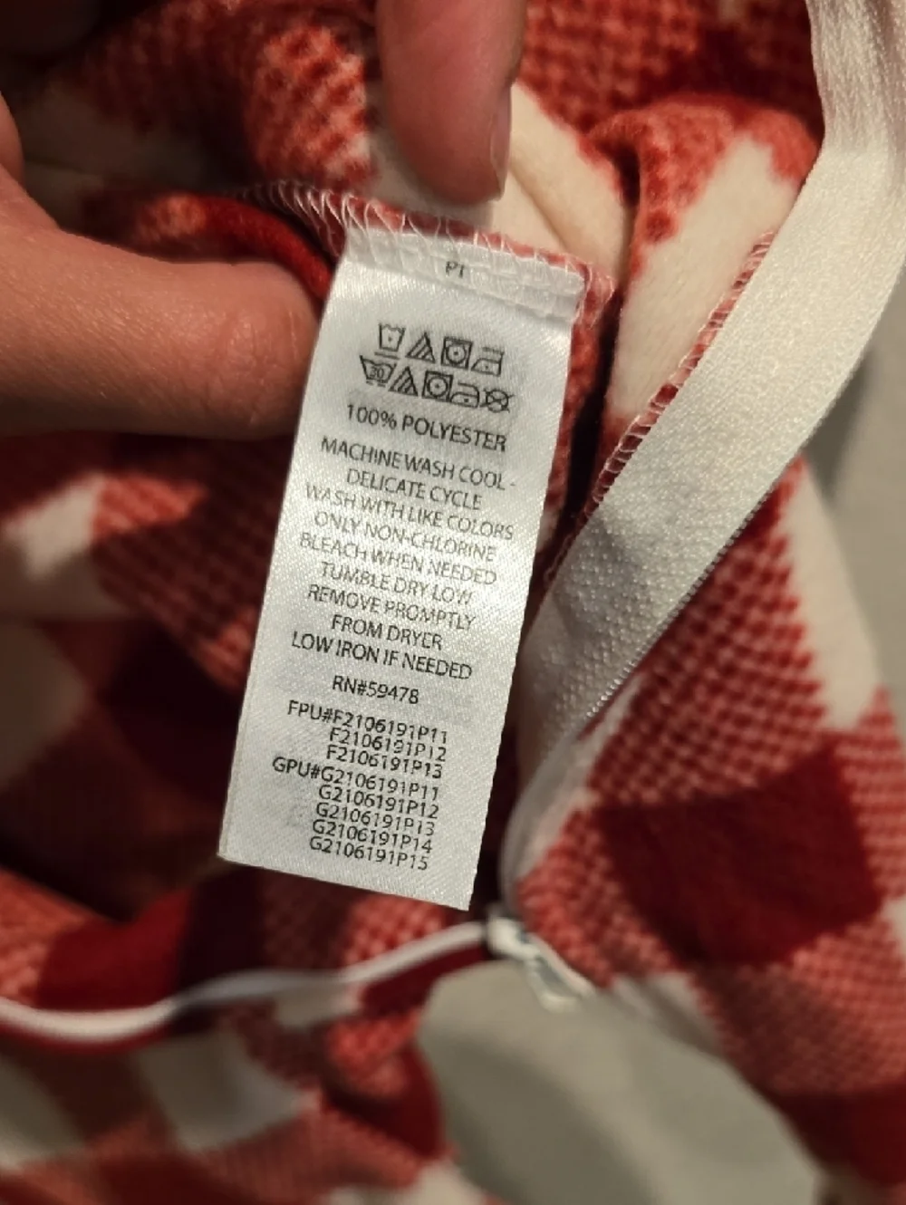 NWT Jingles & Joy Red Buffalo Plaid Fleece Footed Pajamas - 2T